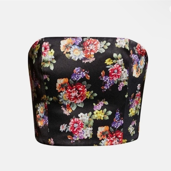 New! Alice + Olivia Ceresi Smocked Back Bandeau/ Corset Top 💕 sz 0 - Picture 5 of 12